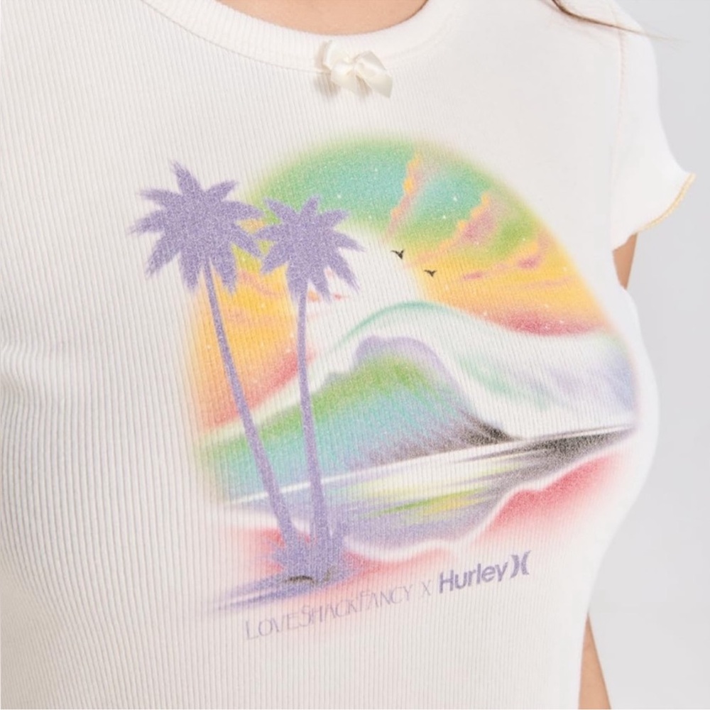 LoveShackFancy x Hurley Reese Rib Tee - Picture 2 of 2